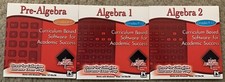 High Achiever PreAlgebra, Algebra 1  2 CD ROM Lot grades 9-12