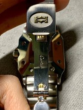 Cartier Santos Galbée Automatic 2961 Two-Tone Godron Bracelet Watch 29mm 10