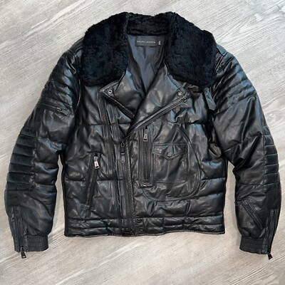 Jacket Deals Ralph Lauren Moto Down Jacket Ralph Lauren Black