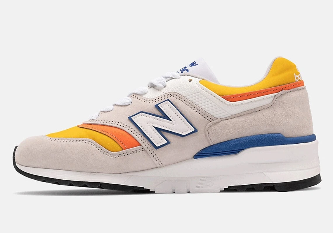 New balance 997 grey clearance orange