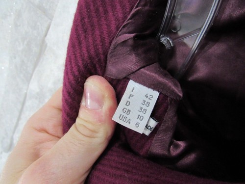 Philosophy di Alberta Ferretti Berry Heavy Wool Black Bow Neck Winter Coat US 4 - Picture 7 of 10
