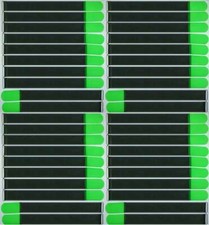 40 x Cable Hook and Loop Hook and Loop Tape 500 x 50mm Neon Green FK Hook and Loop Cable Ties Hook and Loop Tapes
