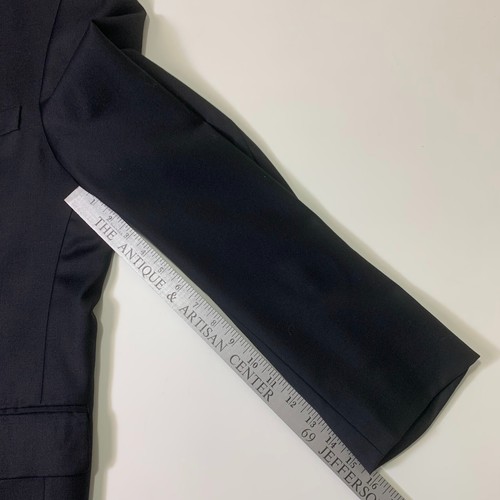 Paul Fredrick Blazer Jacke Herren 44L schwarz Wolle Kerbe Revers einreihig - Bild 7 von 8