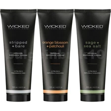 Wicked Sensual Massage Cream Ultra Rich Hydrating Vegan Lotion 4 oz