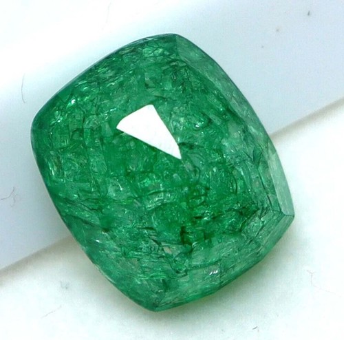 Natural Colombian Green Emerald 9.60 Ct Cushion Cut Certified Loose Gemstone 29S - Picture 4 of 9