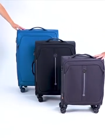 Goby London Luton 8 Wheel BLACK Medium 68cm Waterproof expandable