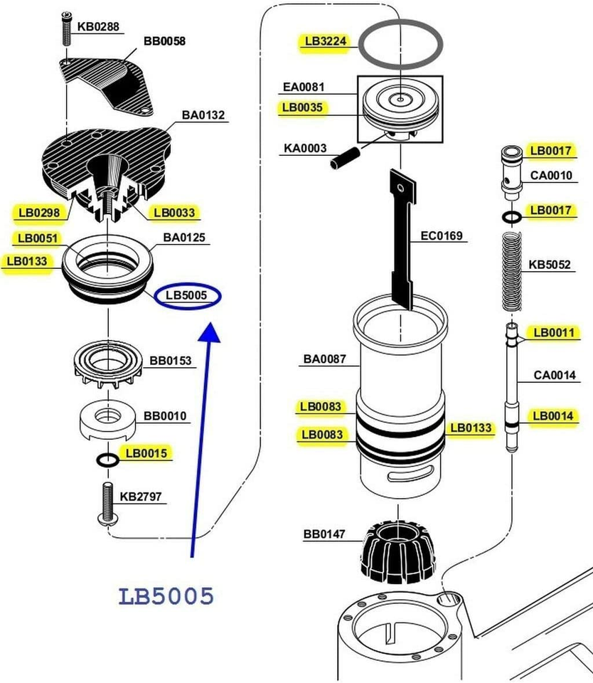 New Rebuild Kit for Senco Stapler M1 M2 M3 SC1 Nailers with ORing Kit