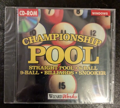 Championship Pool (Windows CD-ROM, 1993) New Sealed 