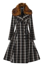 Hell Bunny Brooklyn Coat Brown