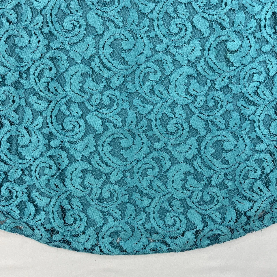 Camiseta sin mangas Ann Taylor LOFT para mujer talla XLarge XL encaje turquesa Foto 3 de 4