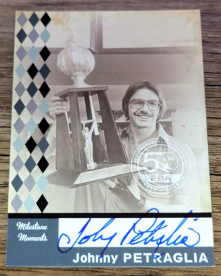 2008 TK Legacy Bowling PBA 50th Anniversary M12 Johnny Petraglia Autograph