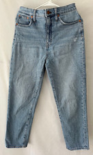 Madewell Womens classic straight light denim jeans sz 27-light wash READ
