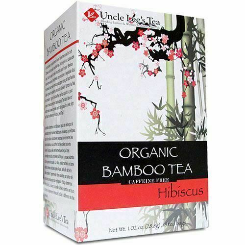 Té de bambú orgánico hibisco 18 bolsas de tío Lees tés - Imagen 1 de 1
