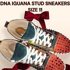 Dna Multi-Iguana Stud Sneakers Size 11 Leather Suede•Dance Skateboarding