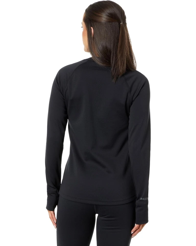 Under Armour L79008 Women's Black Packaged Base 4.0 Crew Neck Top Size M - Image 3 of 4