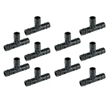 EFIELD 10 PCS  Poly PPSU Pex-A Expansion Fitting 1" X 1" X 1" Tee, Lead Free