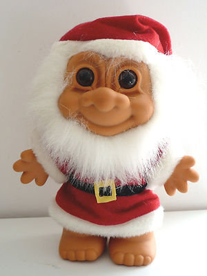 RARE HTF Christmas Santa with Beard 8