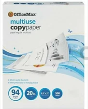 Office Max_Copy Paper_94 Bright_500 Sheets