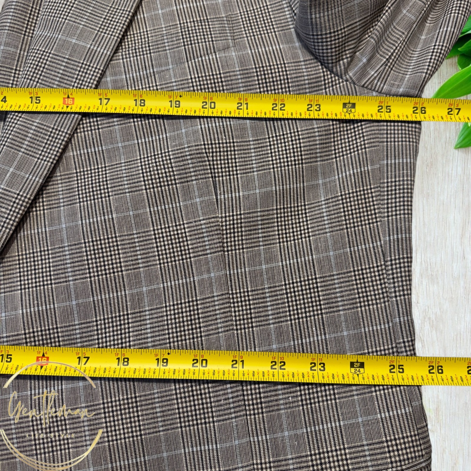 STAFFORD Mens Blazer Sport Coat Two Button Jacket 52R Beige Wool/Linen