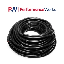 HPS 1/4" 6mm ID Black High Temp Reinforced Silicone Heater Hose Tubing 25 Feet