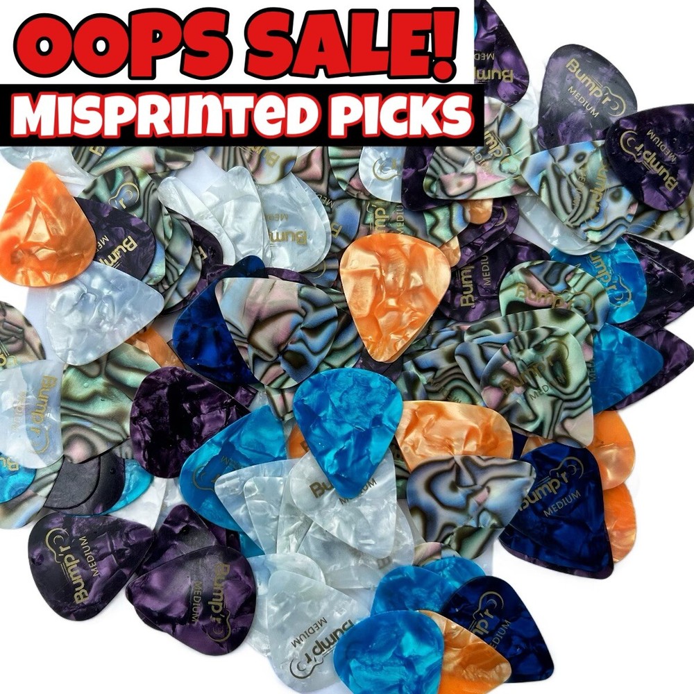 100pcs Guitar Picks Premium Celluloid Thin Acoustic Electric- Heavy  Best Pic!