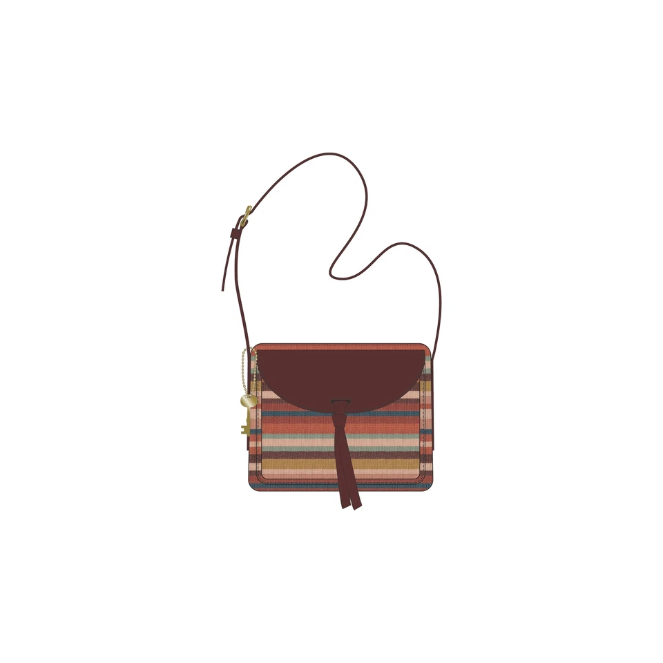Sac Femme FOSSIL MILA ZB1381842 Polyester Orange - Photo 1/1