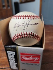 Marty Barrett Signed Baseball