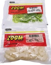 Zoom FAT ALBERT TWIN & SINGLE TAIL GRUB / White Pearl & Chart Pepper / 7152409
