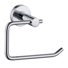 Modern Bathroom Toilet Roll Holder Wall Mounted Solid Brass Polished Chrome