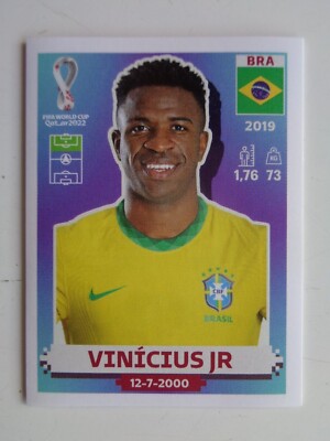 Vinicius Jr BRA20 Brazil Madrid PANINI Regular Sticker Qatar 2022