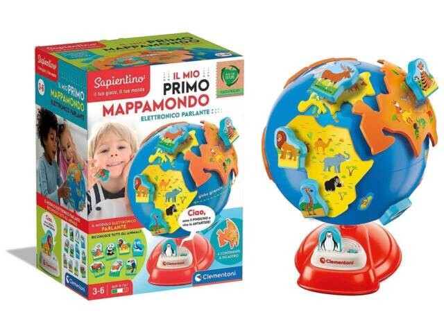 CLEMENTONI SAPIENTINO IL MIO PRIMO MAPPAMONDO ELETTRONICO PARLANTE