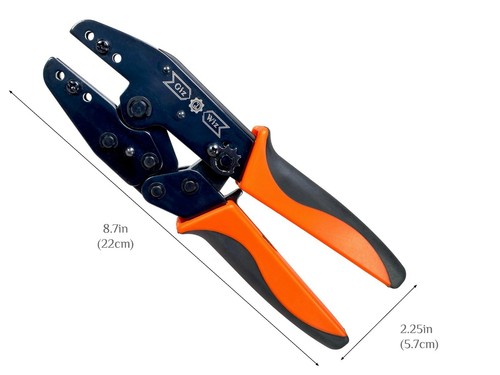 Ratchet Crimping Tool + Interchangeable Die HT-2E2 Automotive Pin Terminal - 第 1/6 張圖片