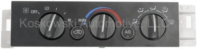 Control de calefacción Chevy C1500 sin aire acondicionado sin descongelación trasera GMC K1500 Dorman 599-007 Foto 2 de 4