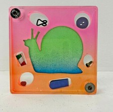 RENZO NUCARA SCULTURA LUMACA ORANGE PLEXIGLASS RESINECRACKING ARTIST