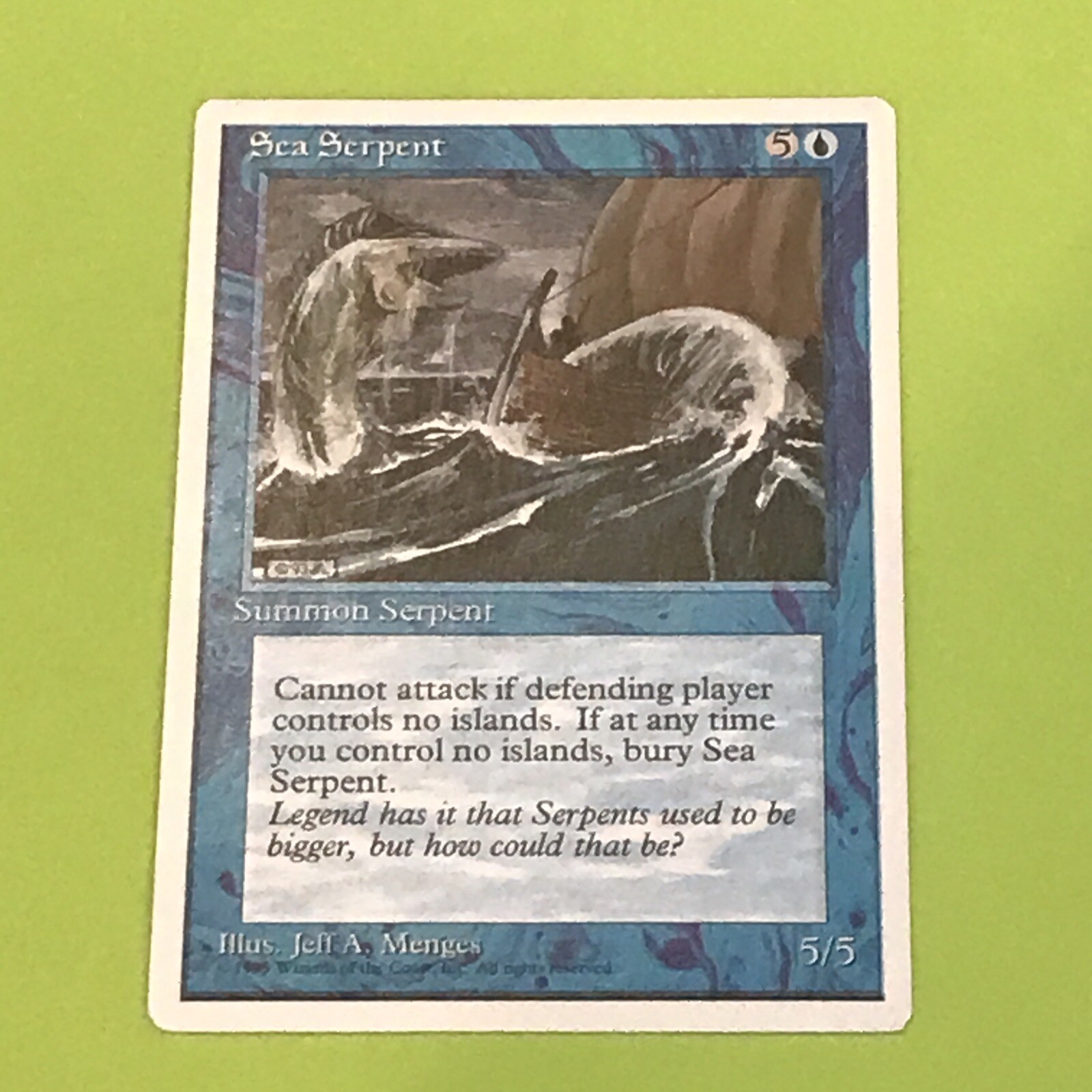 MTG - Magic the Gathering -  Fourth Edition (1995) - Sea Serpent
