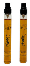 YSL Black Opium Eau De Parfum Over Red 10ml/0.34fl.oz Lot Of 2 No Cap As Seen