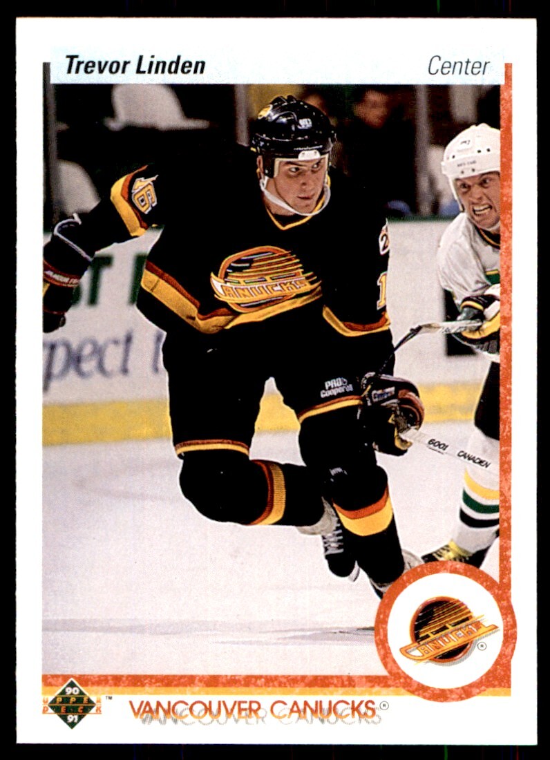 UPPER DECK NHLカード CHRONOLOGY ADRIAN AUCOIN VANCOUVER CANUCKS 12/20 #L-VA-AA 送料無料 中古 IT2 1990-91 Upper Deck Trevor Linden Vancouver Canucks #256 LP