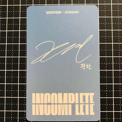 SEVENTEEN - IN-COMPLETE - Official DVD Blu-ray Photo card