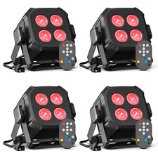 4PCS DJ Disco Party Stage Light LED RGBWYP CYAN DMX Lights KTV Show PAR Lighting