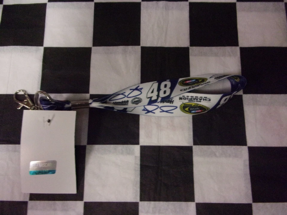 Jimmie Johnson #48 Lowe's/6X Champion Sprint Cup NASCAR Lanyard/Keychain - Image 2 of 4