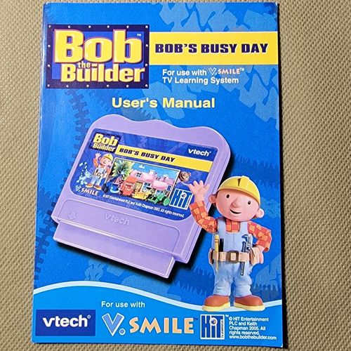 2 V.Smile Cartridges Bob the Builder Busy Day Cars Rev It Up In Radiator Springs - Picture 9 of 11