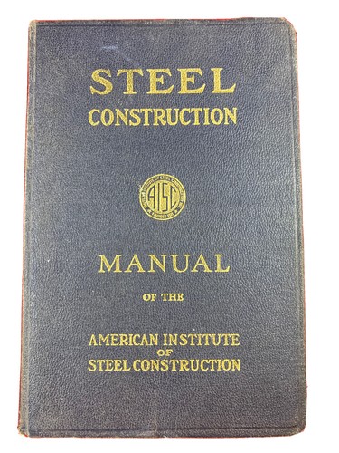 Vintage Steel Construction Manual Of The American Institute 5th Ed 1951 - Picture 1 of 6