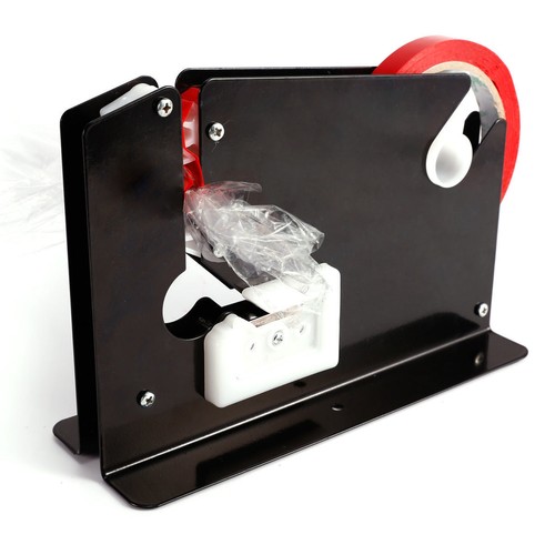 Supermarket Plastic Bag Neck Sealer Sealing Tape Dispenser W/ 6/12 Rolls Tape AU - Picture 6 of 16