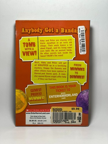 1st Print #6 Who's Your Mummy Goosebumps HorrorLand R.L. Stine 2009 Series VG - Picture 2 of 18