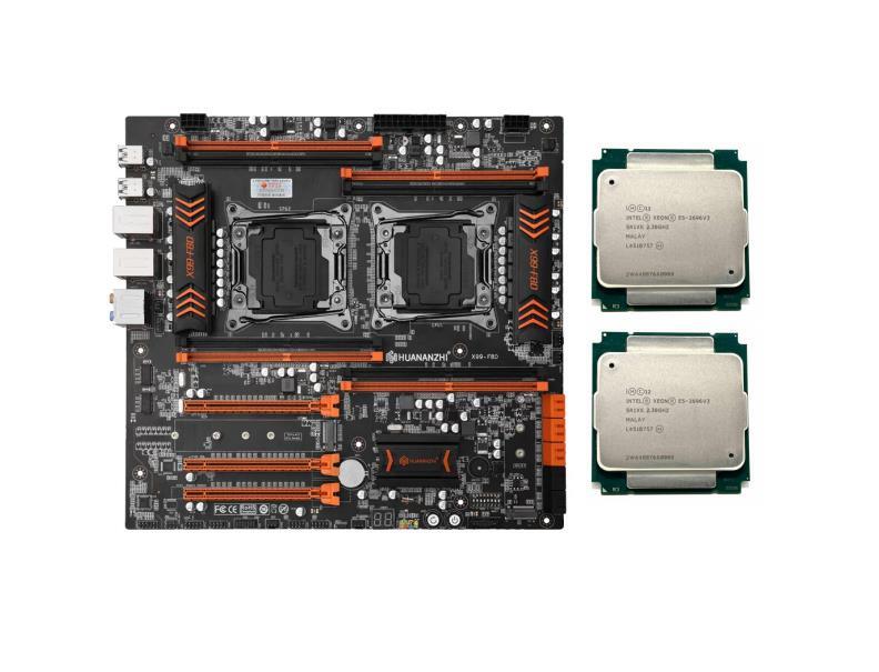 Intel Xeon X99 F8D Motherboard With 2x Intel Xeon E5-2696 V3