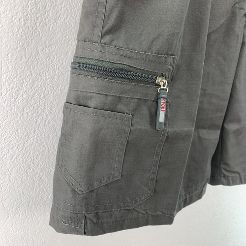 TurnHout Men's Cargo Shorts Elasticated Waist Casual Combat Work, Size L, Green - Picture 9 of 18