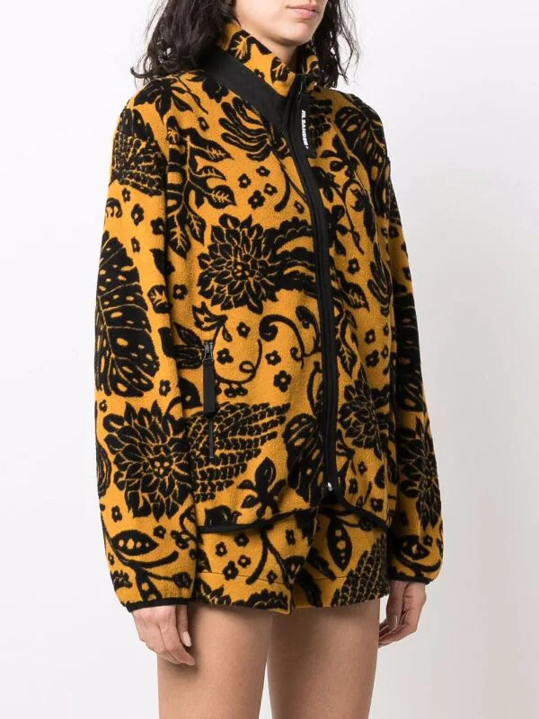 Jil Sander zippered jacquard fleece sweatshirt Size XL | eBay