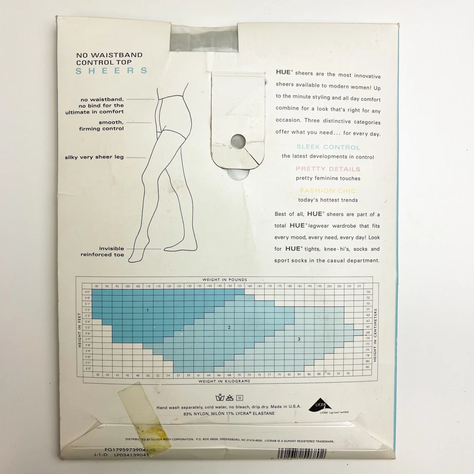 Pantimedias vintage HUE sin cintura con control - talla 2 - gris paloma 5973 Foto 3 de 4