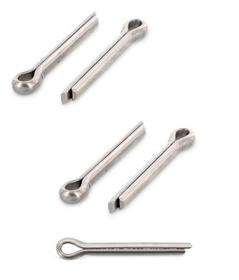 4 Marine Splinte Edelstahl A4 DIN 94 Stecksplint Federsplint Steckbolzensplint