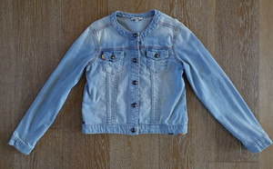 Junior Gaultier Girls Blue Denim Jacket Size 12 lkNEW